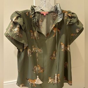 Cute THML Leopard Top - size M